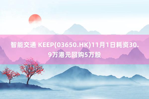 智能交通 KEEP(03650.HK)11月1日耗资30.9万港元回购5万股