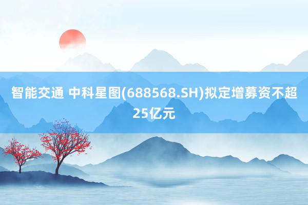 智能交通 中科星图(688568.SH)拟定增募资不超25亿元